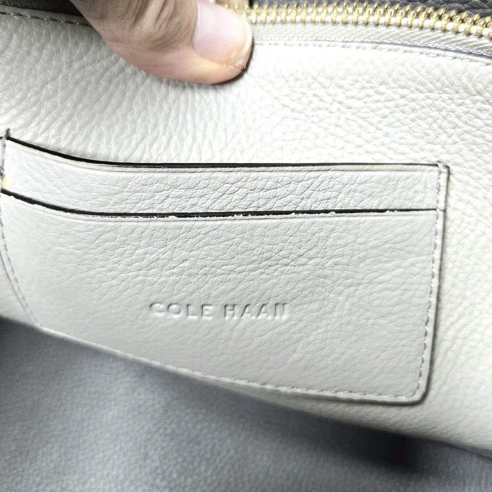 Cole Haan Payson Tote In Ironstone. Gray, Large. - Picture 14 of 15